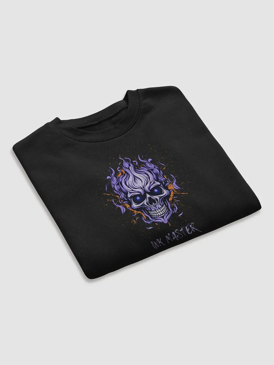 "Ink Master" Fiery Skull Cropped Sweater product image (7)