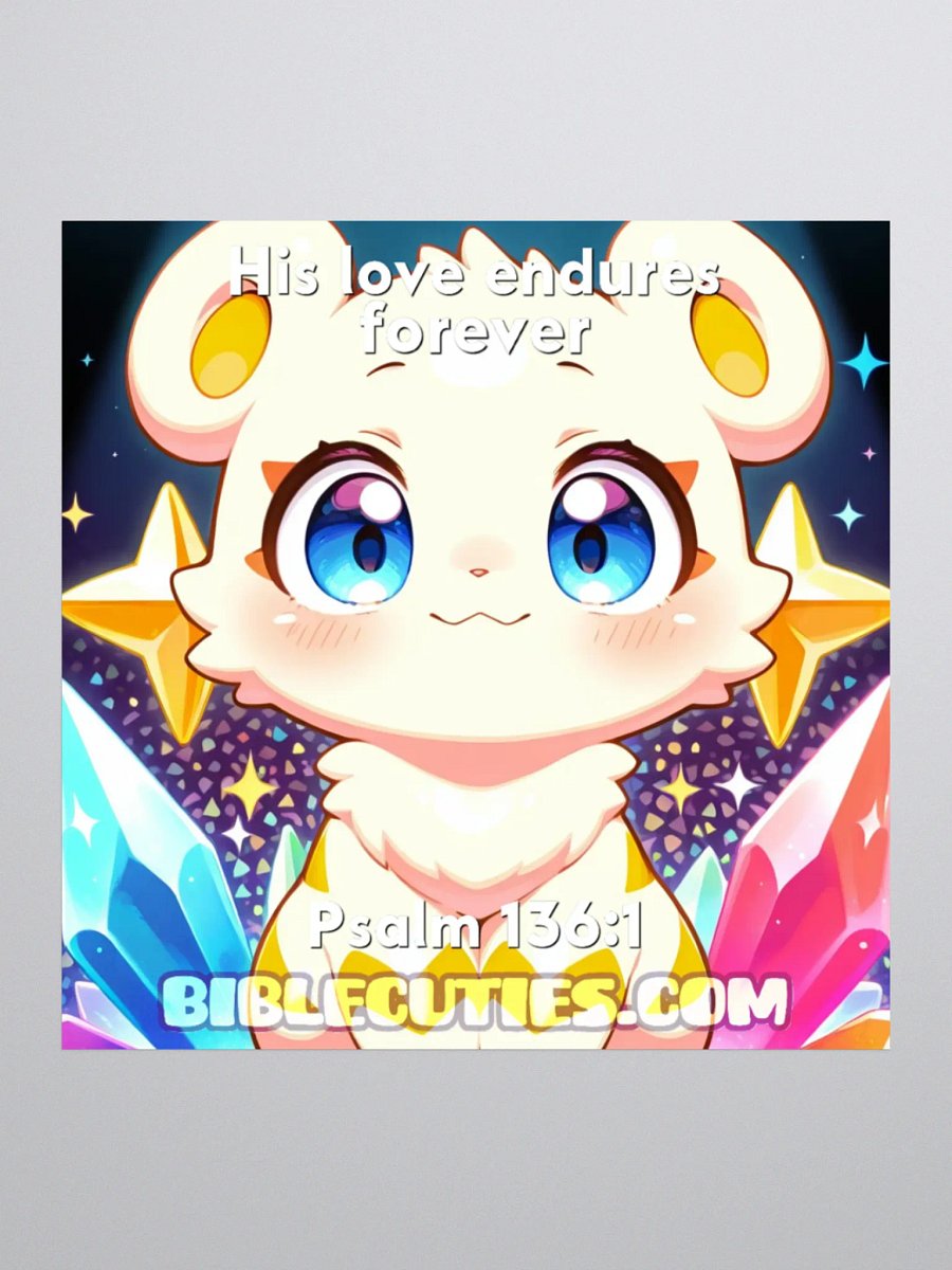 Bible Cuties Vicky - His love endures forever Sticker product image (2)