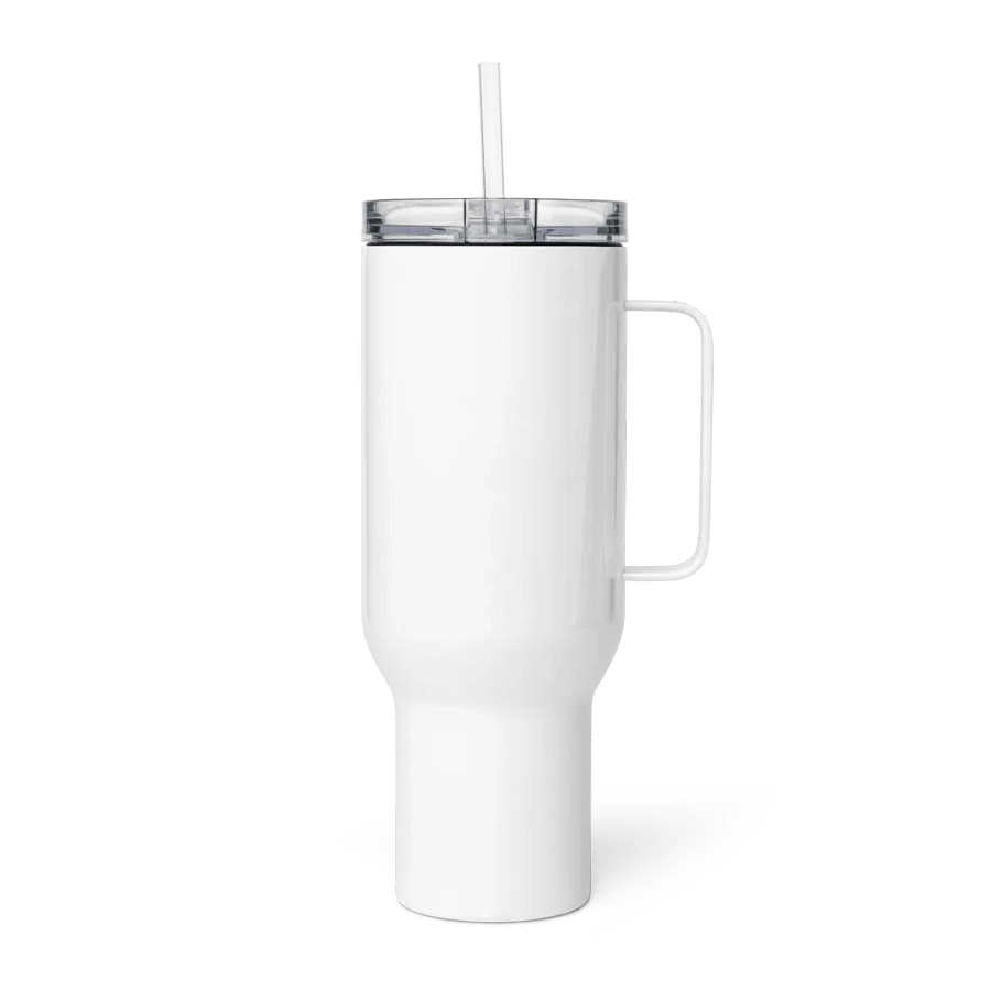 Large 40oz Insulated Tumbler | White with Main Studio Logo product image (3)