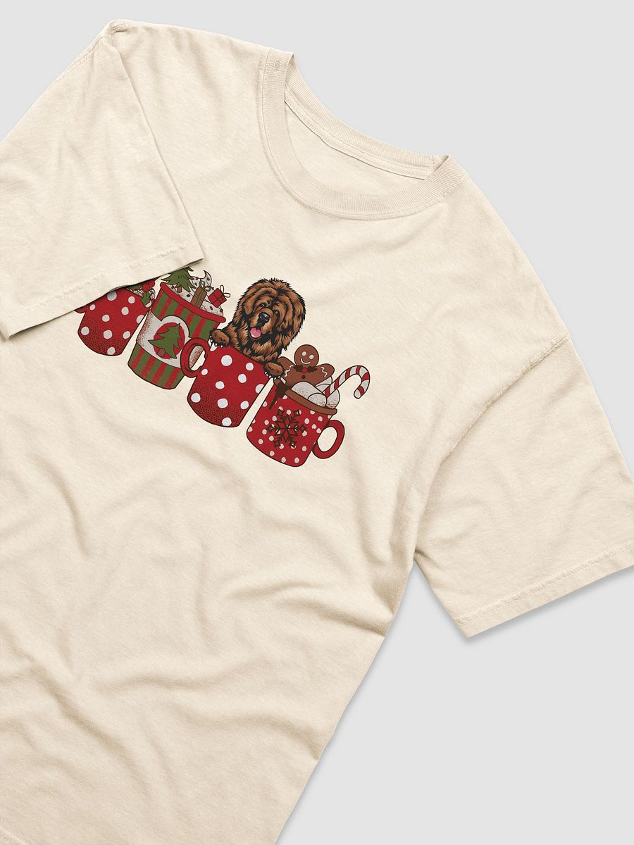 Cute Tibetan Mastiff in a Christmas Cup T-Shirt | Funny Christmas Pup in a Cup product image (16)