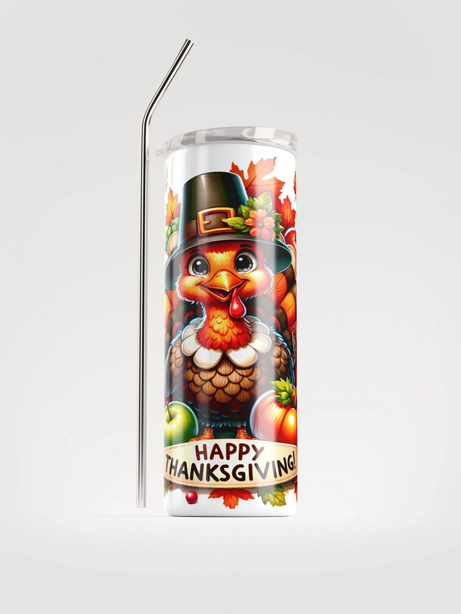 Happy Thanksgiving Turkey Festive Stainless Steel Tumbler product image (4)