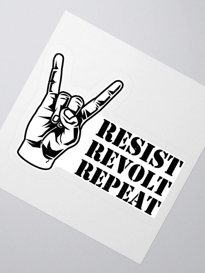 Rock On! Resist Revolt Repeat Sticker product image (6)