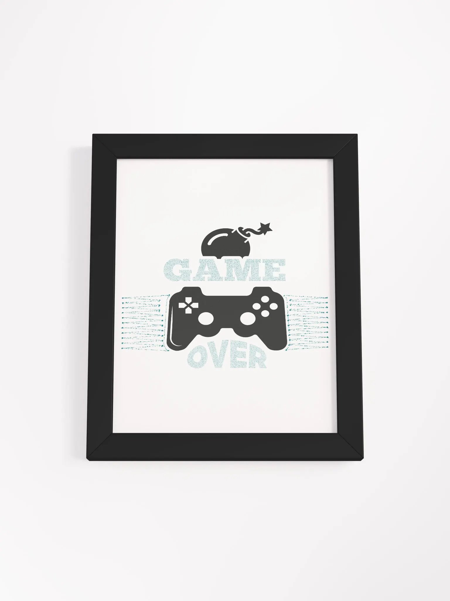 Game Over Controller Framed Poster product image (1)