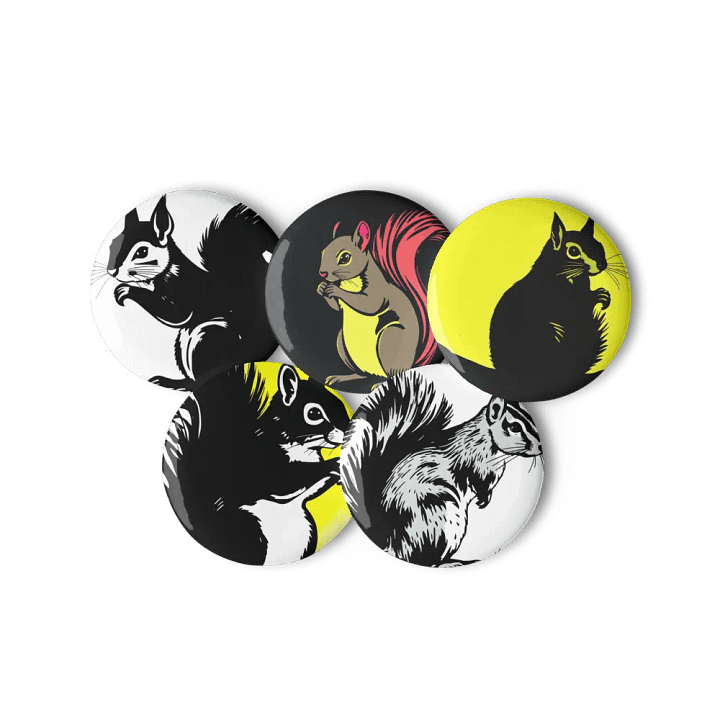 Squirrel Style Pin Button Set product image (3)