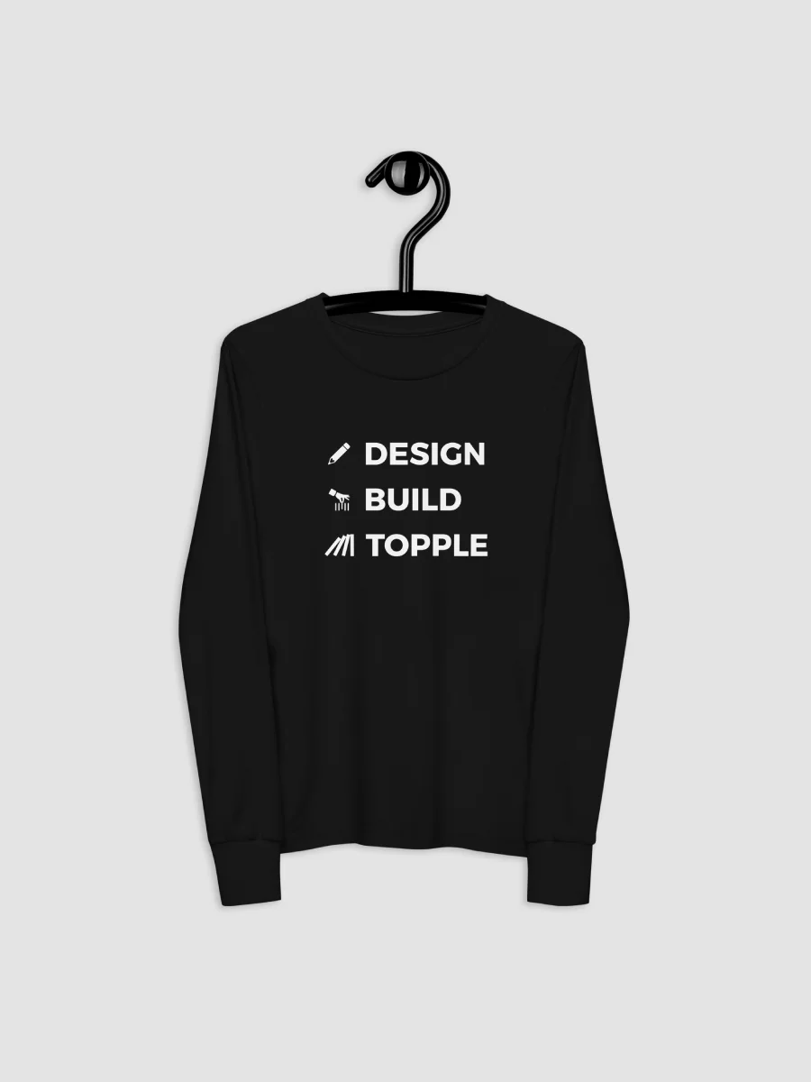 DESIGN BUILD TOPPLE Long Sleeve Tee (Youth) product image (3)