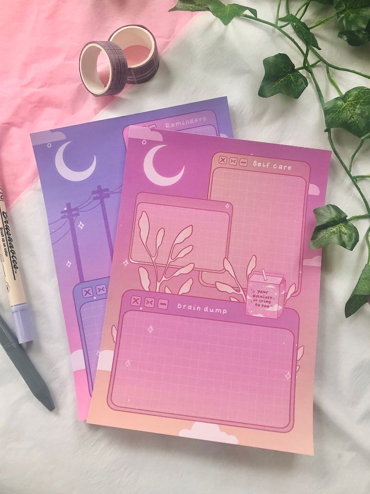 Dreamy Self Care Notepad product image (1)