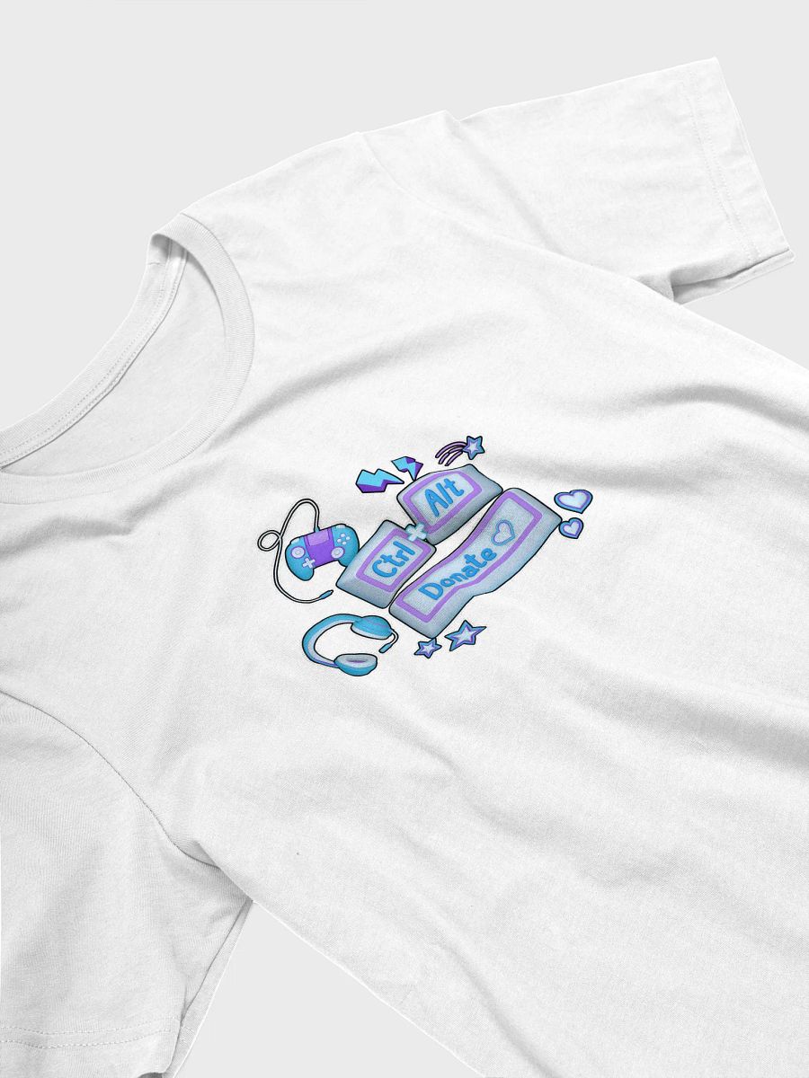 CTRL ALT Donate 2025 - Team Tee (Blue Logo) product image (4)