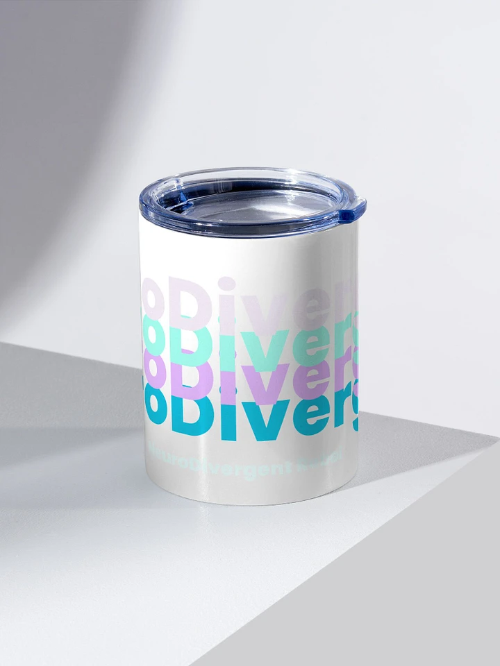NeuroDivergent Lavender Teal Purple and Turquoise Stainless Steel Tumbler product image (2)