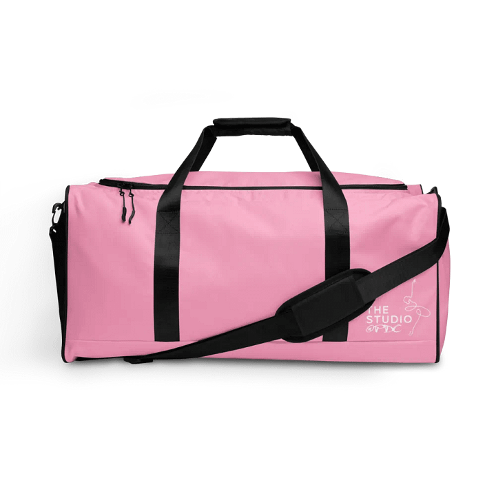 Large Dance Bag | Pink with White Logo and Quote product image (1)