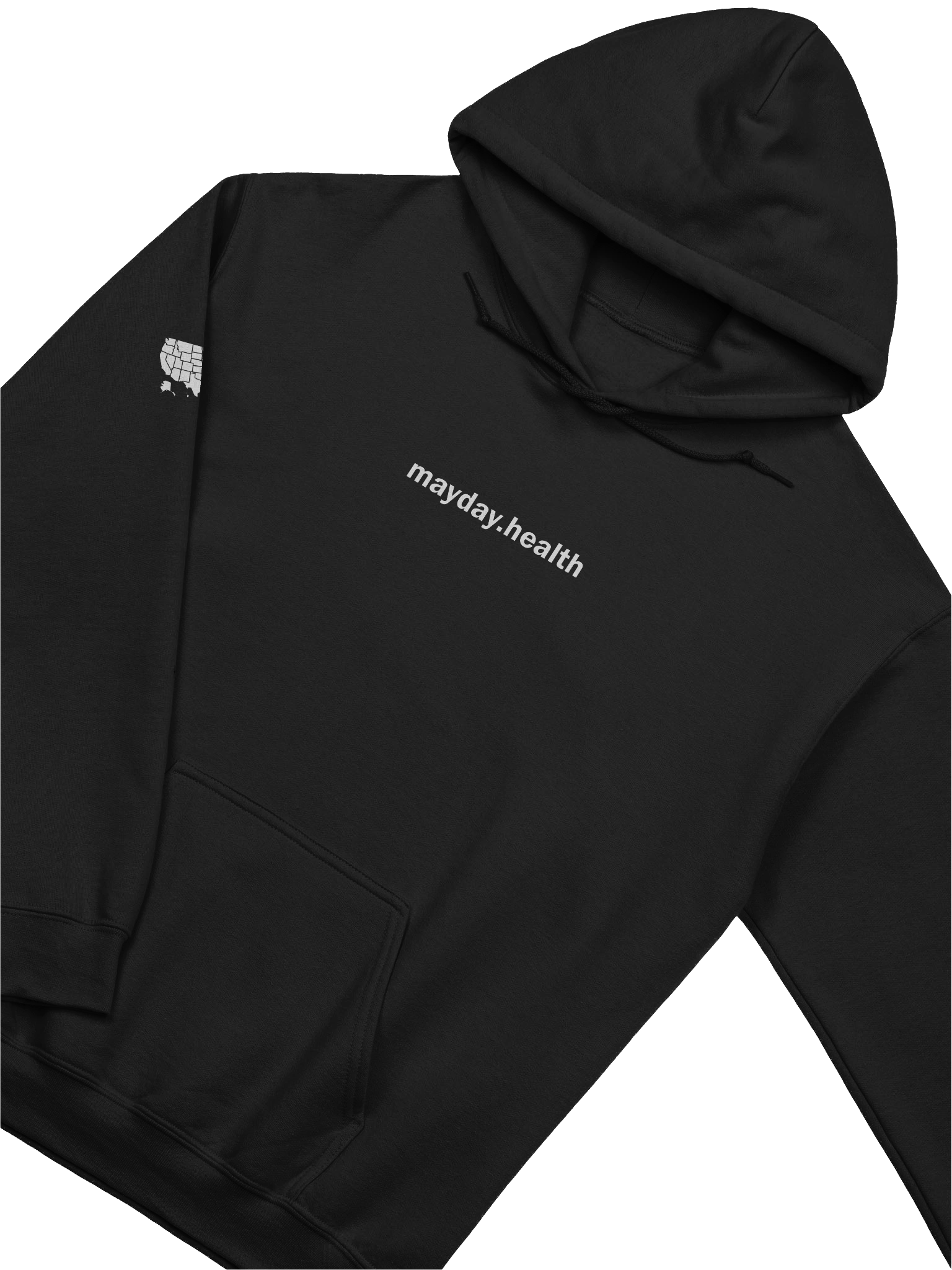 "All 50 States" Map Black Hoodie product image (3)