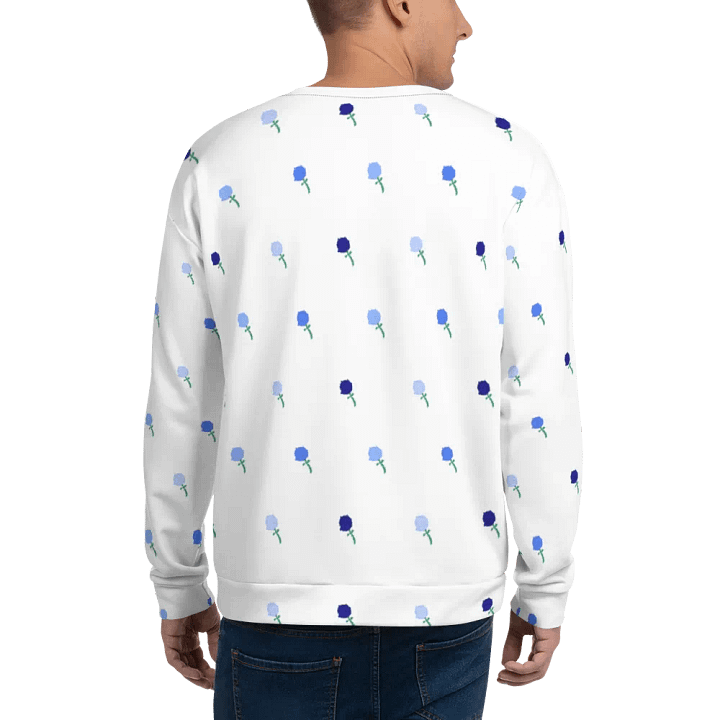 Blue Rose Patterned Sweatshirt product image (1)