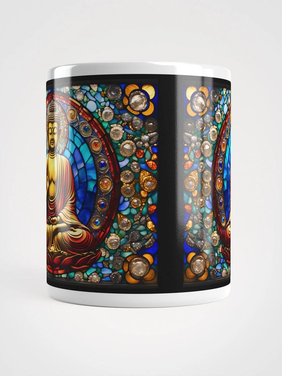 #004 Red and Gold Buddha Stained Glass Mug product image (14)