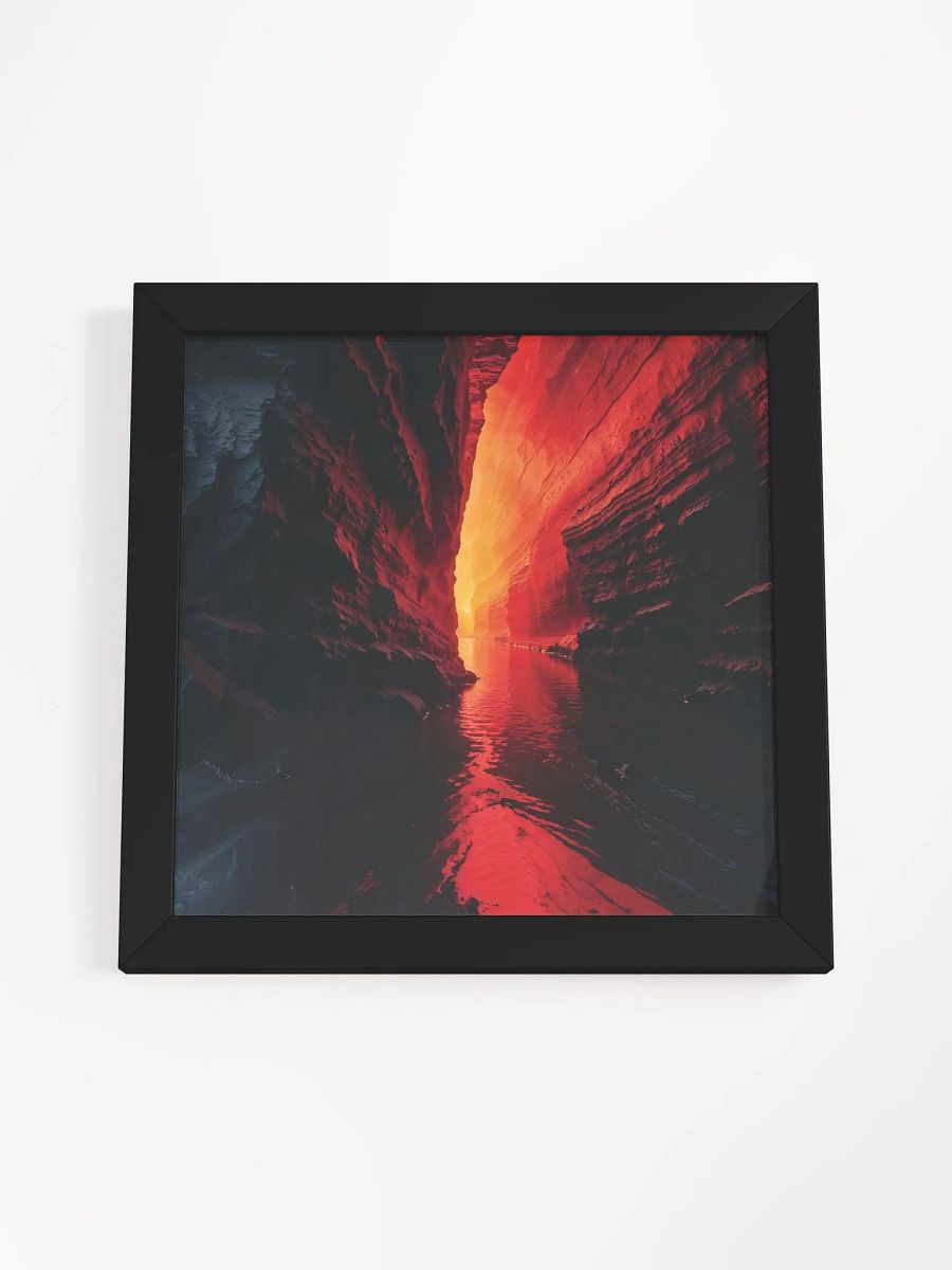 Fiery Canyon Glow Framed Print product image (37)