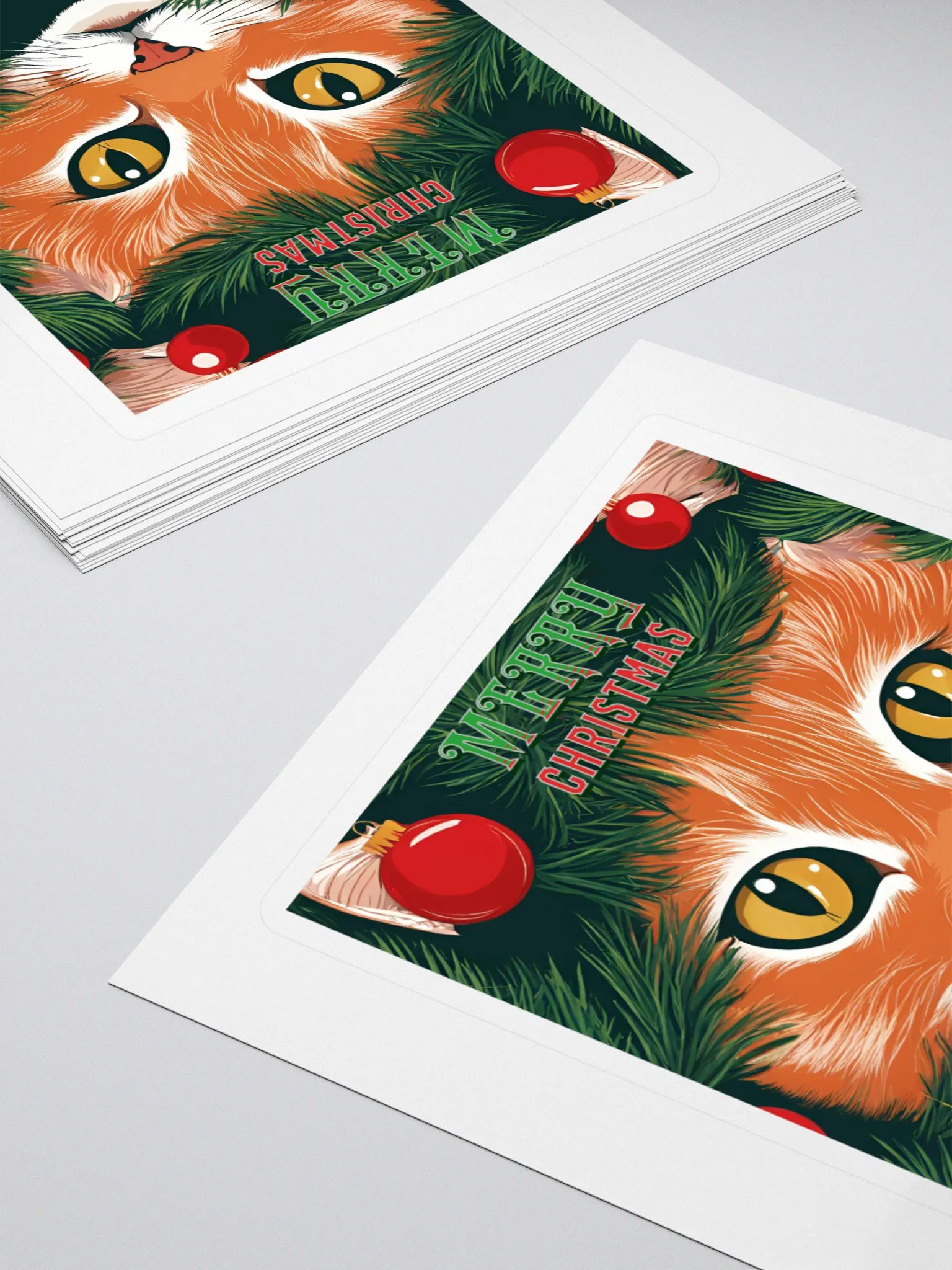 Merry Christmas - Cat in Tree - Cat Lover's Design product image (4)