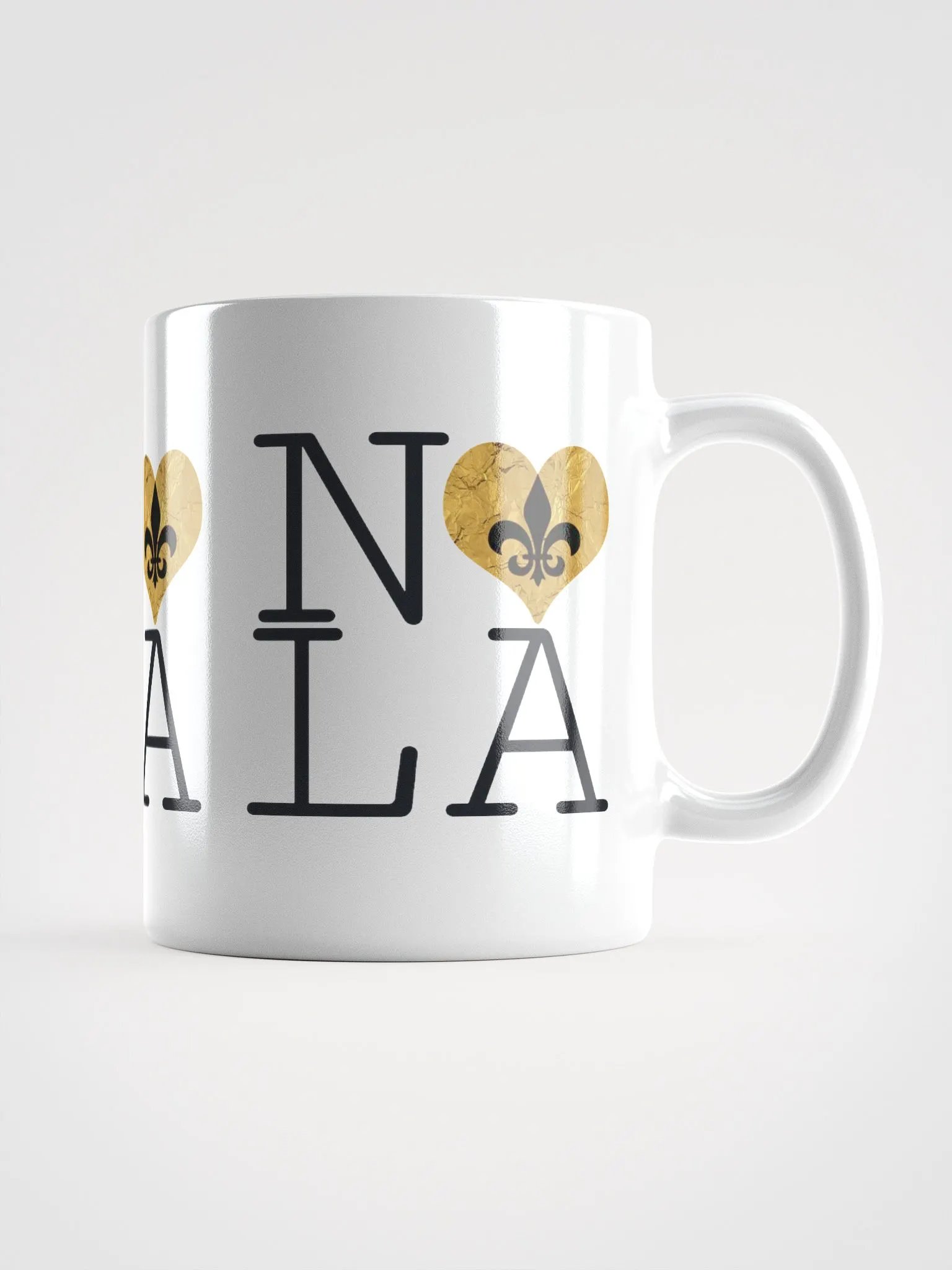 I LOVE NOLA **BIGSHOT MUG** (GOLD WRAP HEART) product image (1)