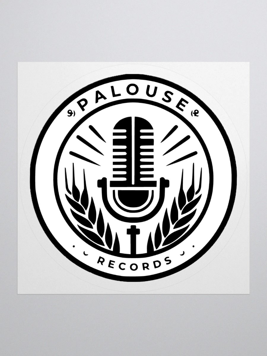Vintage Microphone Logo Stickers product image (1)