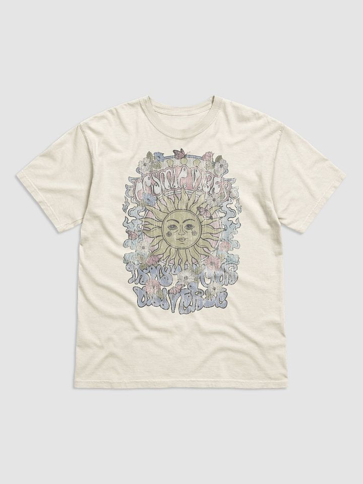 Cosmic Vibes, Desert Travel Tee | Retro-Style Psychedelic and Western Hippie T-Shirt for Travel and Road Trips product image (2)