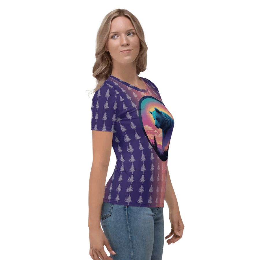 Bear Outdoors All Over Print T-shirt product image (4)