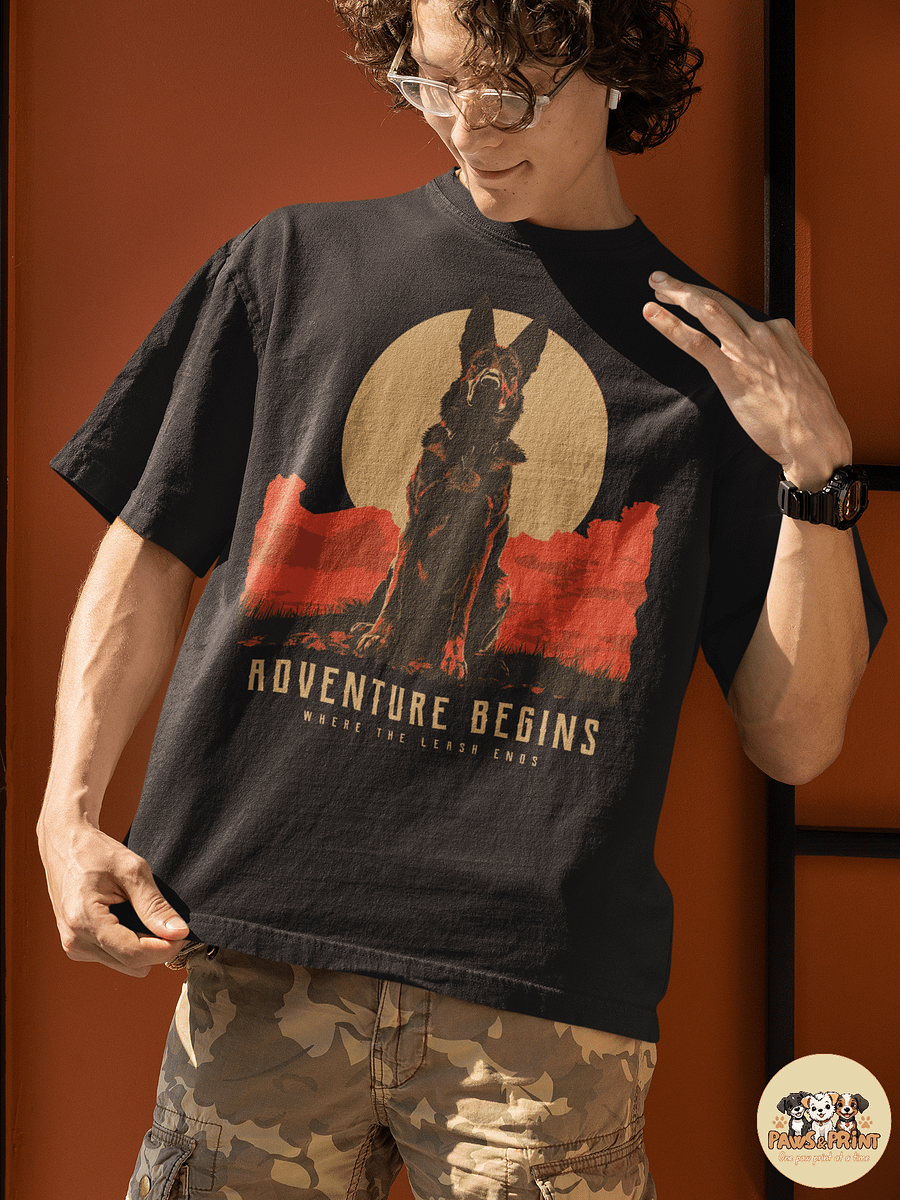 Sunset Adventure Dog Oversized Tee product image (1)