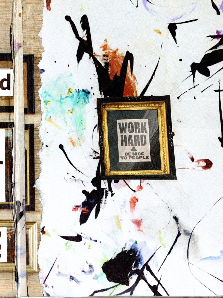 WORK HARD & BE NICE TO PEOPLE — collage print product image (3)