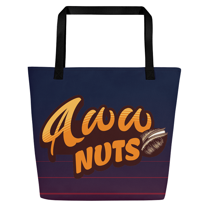 Aww Nuts All-Over Print Large Tote Bag w/ Pocket product image (1)