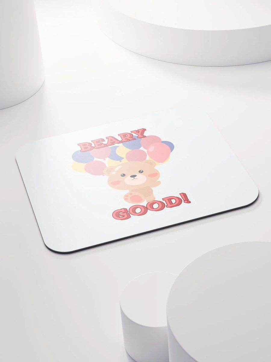 Beary Good! Cartoon Bear Mouse Pad product image (4)