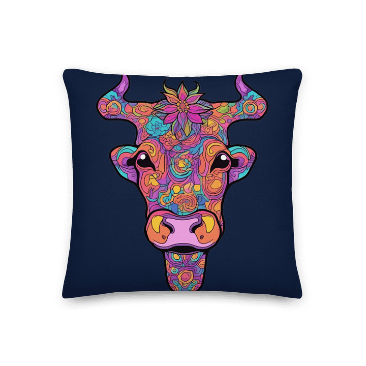 Floral Cow Face - Pillow product image (1)