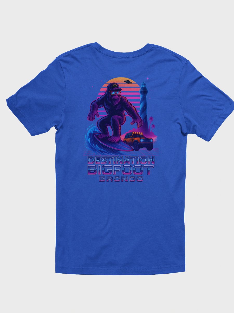 Destination Bigfoot Bronco Synthwave T-Shirt (Blue) product image (2)