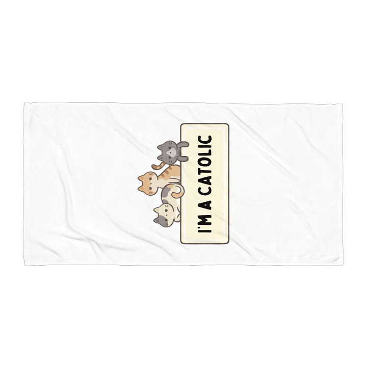 Whimsical Catolic Sublimated Towel product image (1)