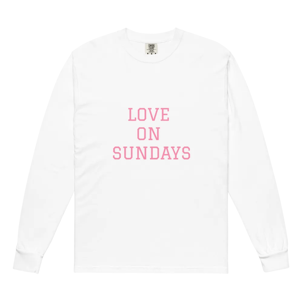 LOVE ON SUNDAYS Long Sleeve T-Shirt product image (2)