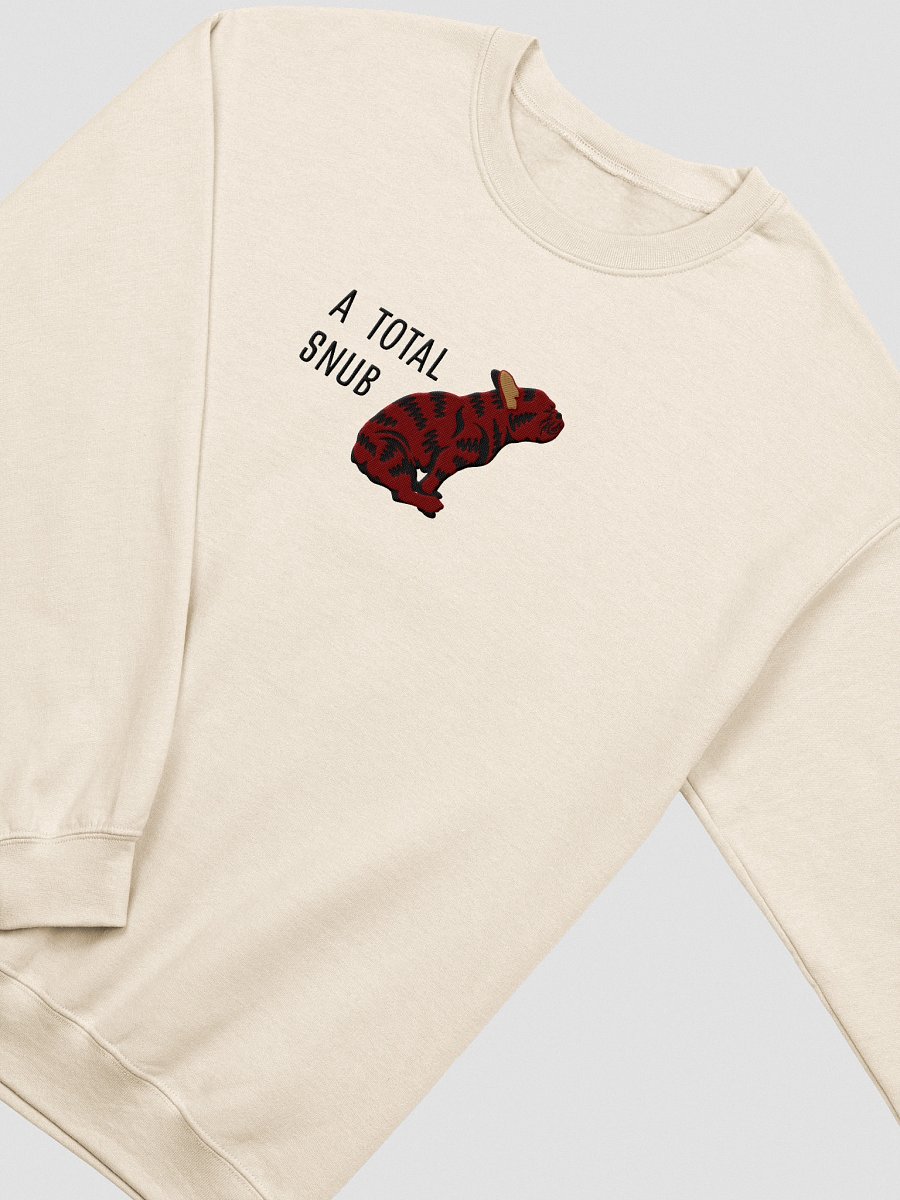 A Total Snub Sweatshirt (Embroidered) of a French Bulldog(Brindle) product image (18)