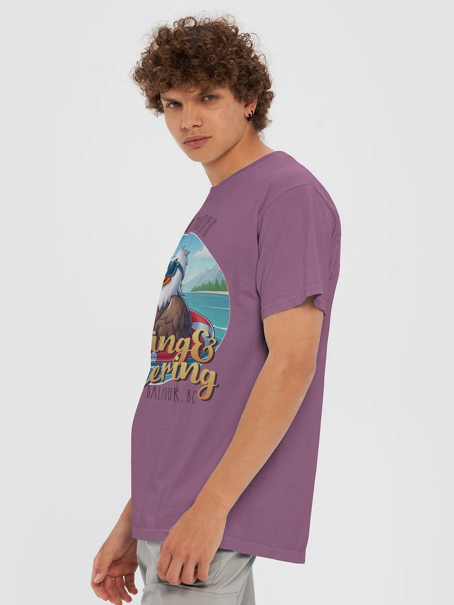 Beaching and Beering Classic T-Shirt Eagle on a Floatie wearing Sunglasses product image (6)