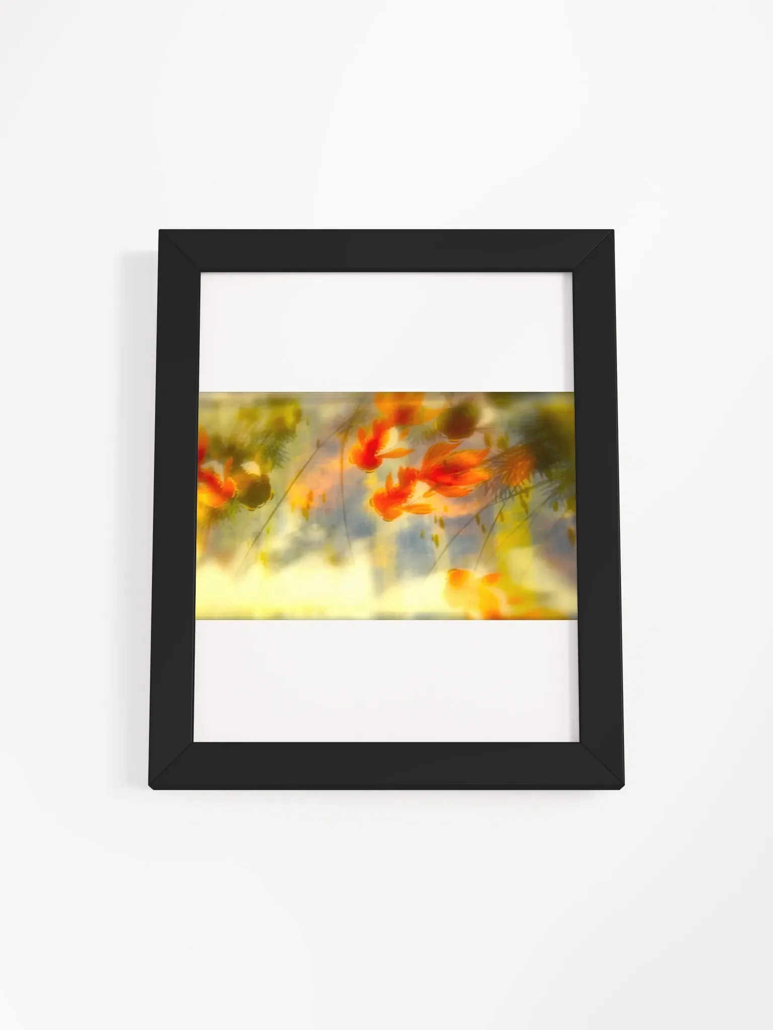 Sunlit Serenity of Goldfish Framed Poster product image (1)