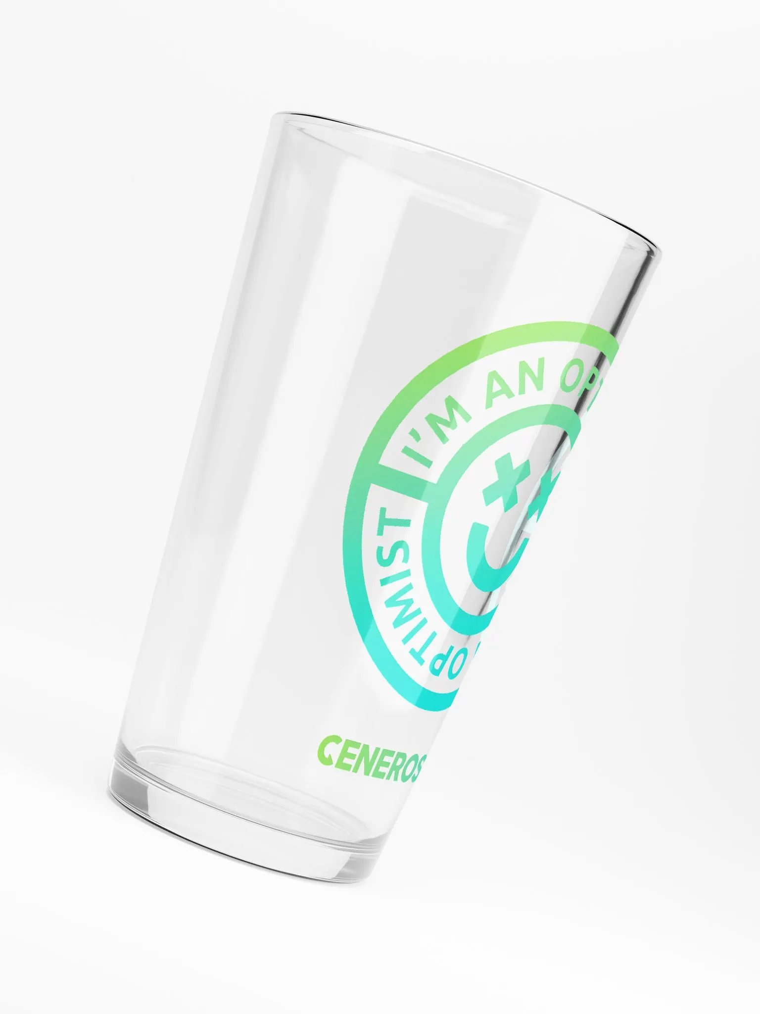 GX I'm an Optimist Pint Glass product image (6)