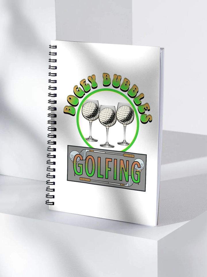 Bogey Bubbles Golfing Spiral Notebook product image (1)