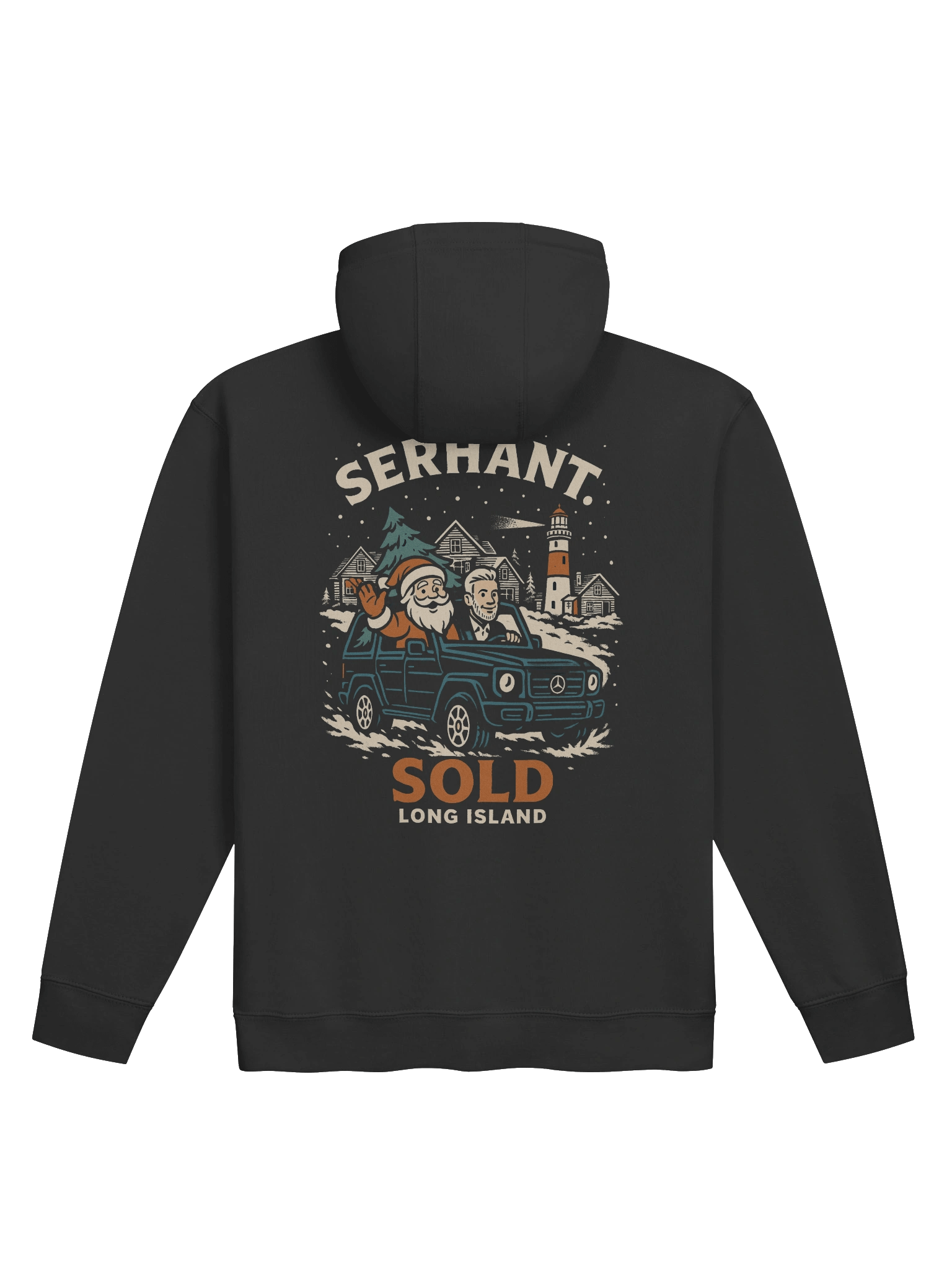 Christmas Hoodie (Navy/Black) Serhant product image (4)