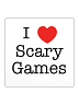 I Heart Scary Games Sticker
