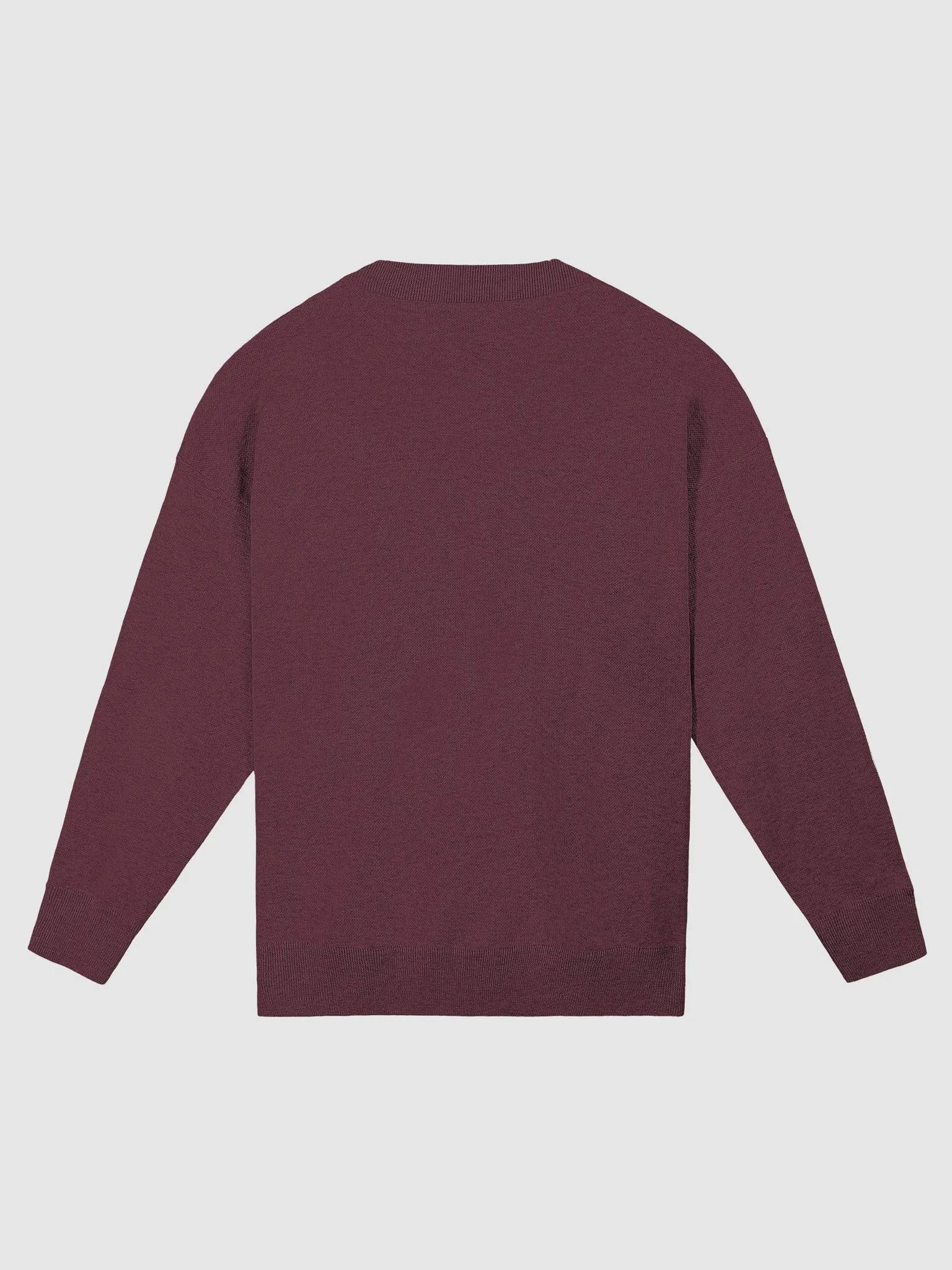 DELIGHTFULLY DIVISIVE (duotone maroon design) relaxed knitwear crewneck product image (7)