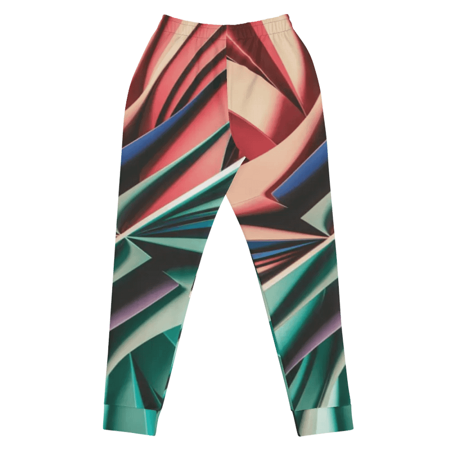 Abstract Geometric Women's Joggers in Vibrant Colors (XS-3XL) product image (3)