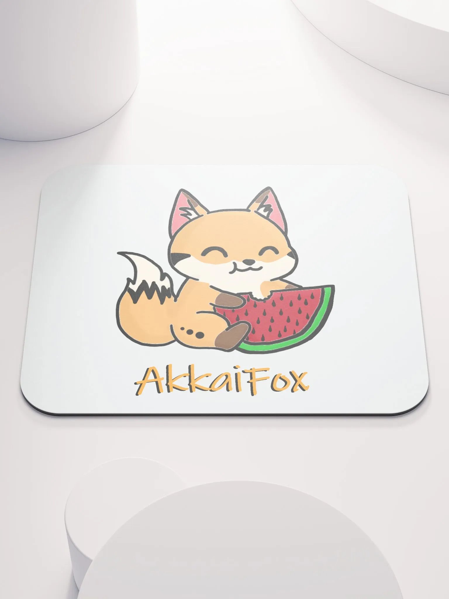 Fox Watermelon Mouse Pad product image (1)
