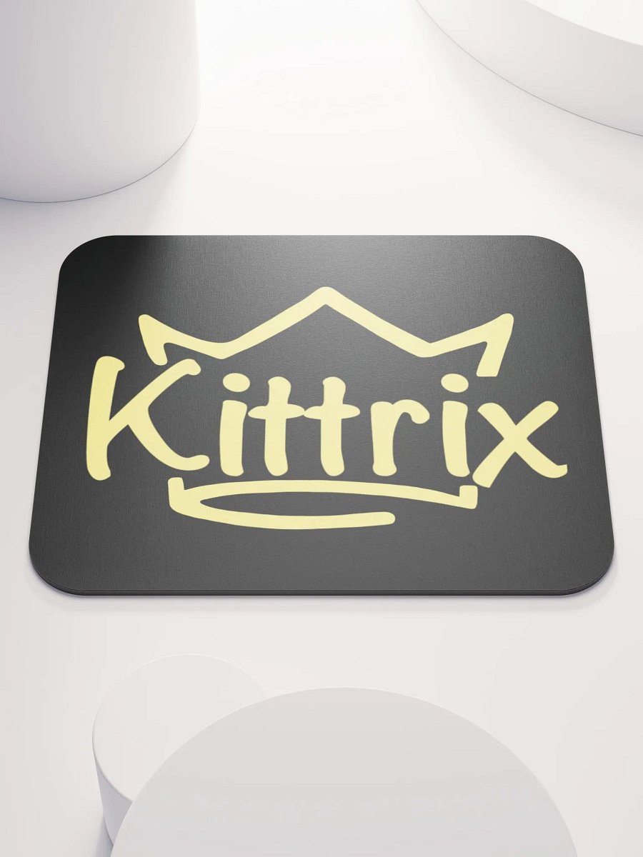 Black & Gold Kittrix Mouse Pad product image (1)