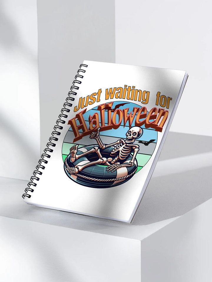Just A Waiting For Halloween Spiral Notebook. product image (2)