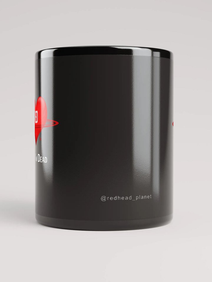RED TILL I'M DEAD black ceramic mug product image (2)
