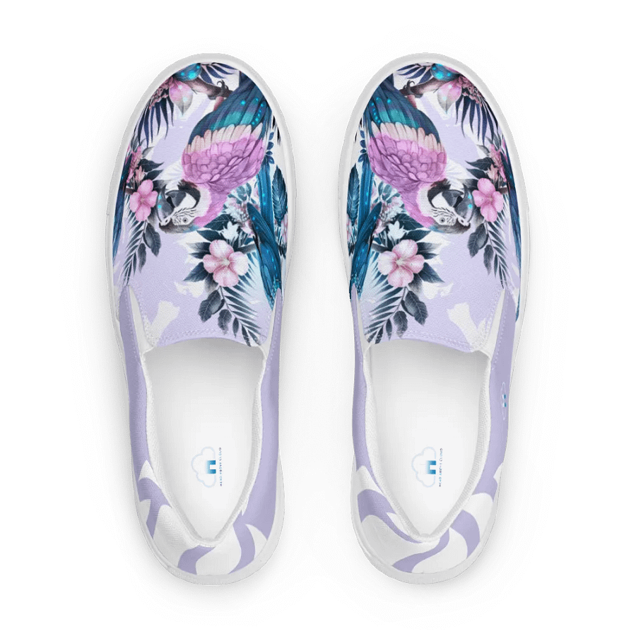 Elysian Birds-Women's Slip-On Canvas Shoes product image (2)