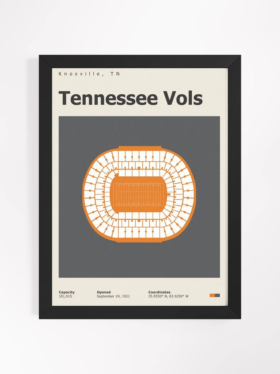 Tennessee Vols Stadium Top-Down Poster product image (1)