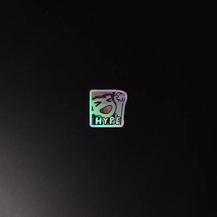 Chaabbz Hype Holographic Emote Sticker product image (4)