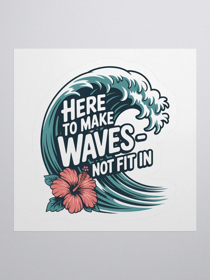 Here to Make Waves Human Design Manifestor Sticker product image (1)