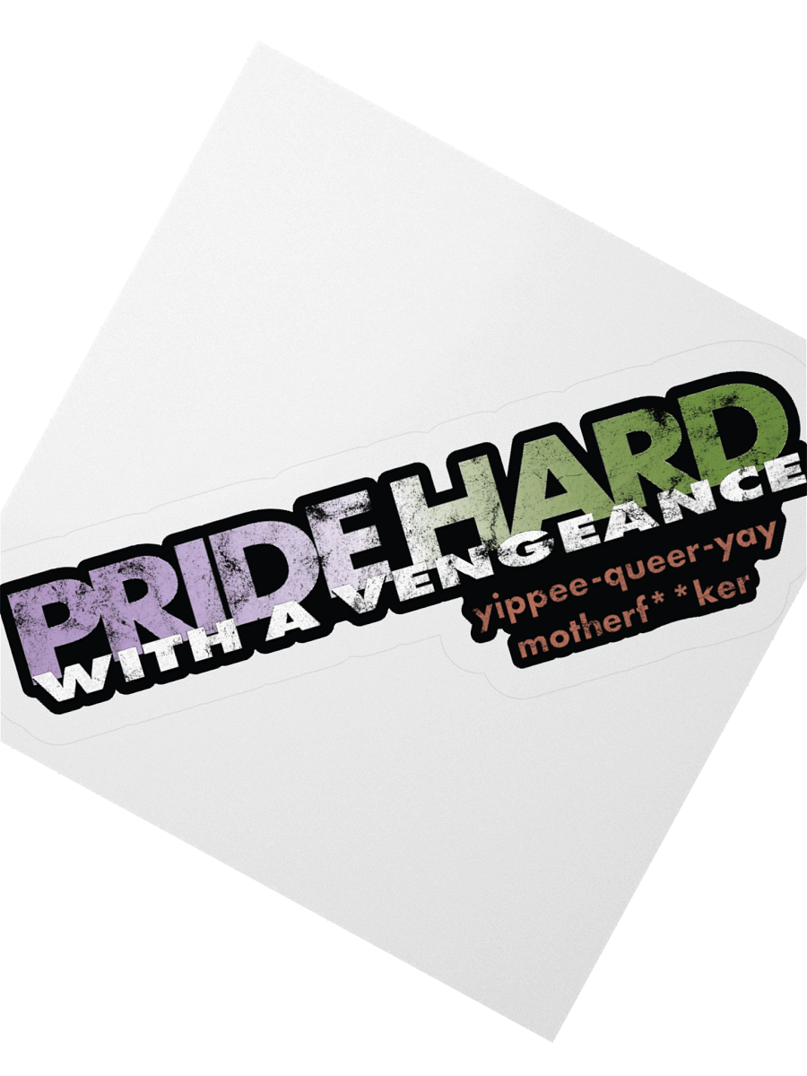 Genderqueer "Pride Hard" Sticker product image (2)