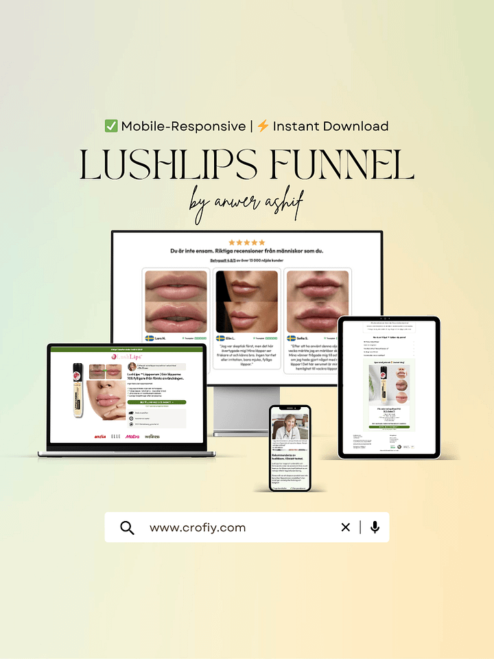 Lushlips Funnelish Templates product image (1)
