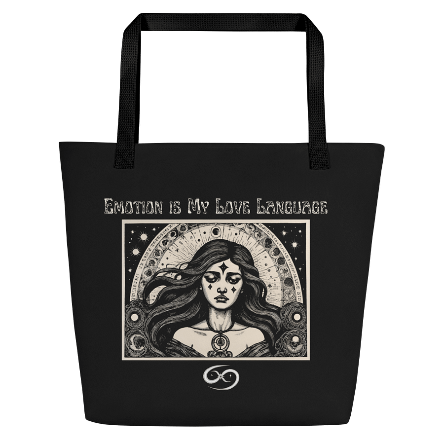 Cancer Zodiac 2025, Emotions are My Love Language, Tote product image (1)